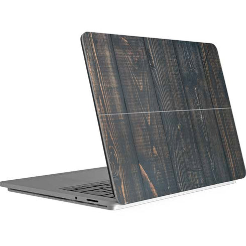 Black Painted Wood Surface Laptop Studio Skin